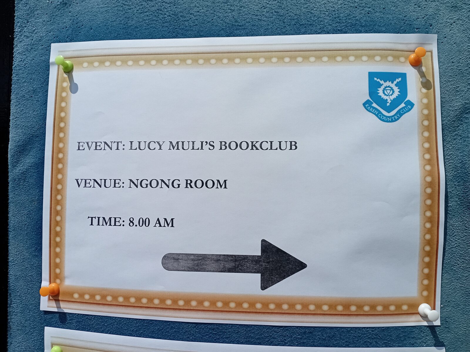 Lucy Mulli Book Club at Karen Country Club