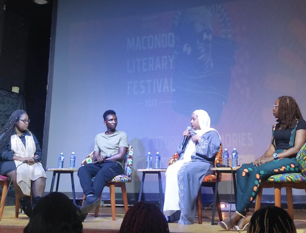 Moderating a panel at the Macondo Literary Festival